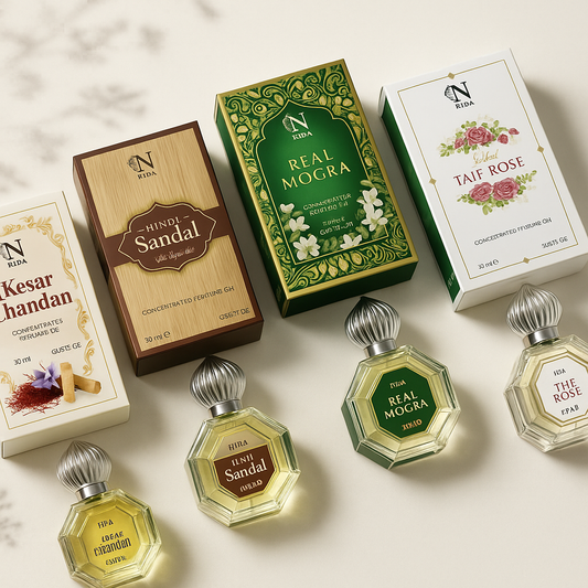 Mystic Earth Attar Collection – Floral. Woody. Divine (Pack of 4)
