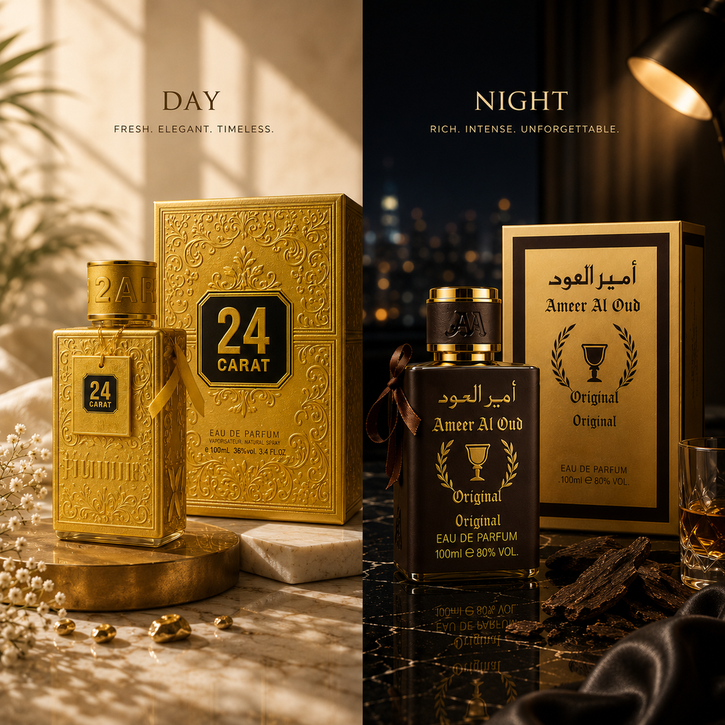 Royal Perfume Combo – Ameer Al Oud + 24 Carat | 2 × 100ml