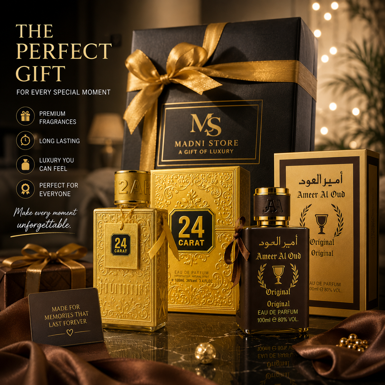 Royal Perfume Combo – Ameer Al Oud + 24 Carat | 2 × 100ml