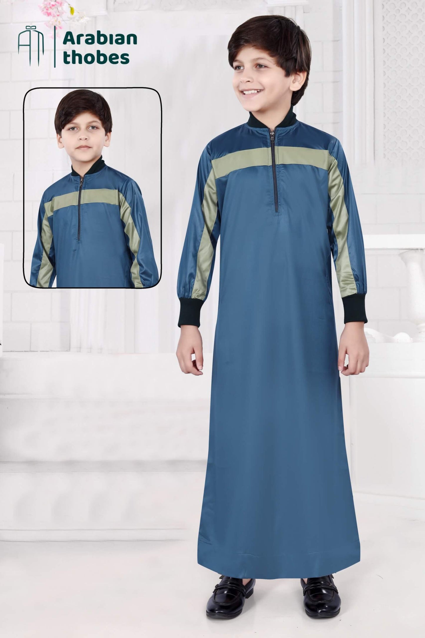 Plensky Pattern Thobe for Boys