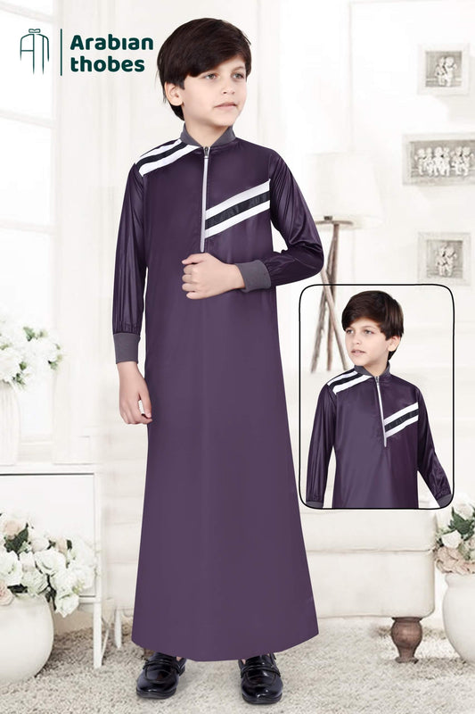 Gention Pattern Thobe for Boys