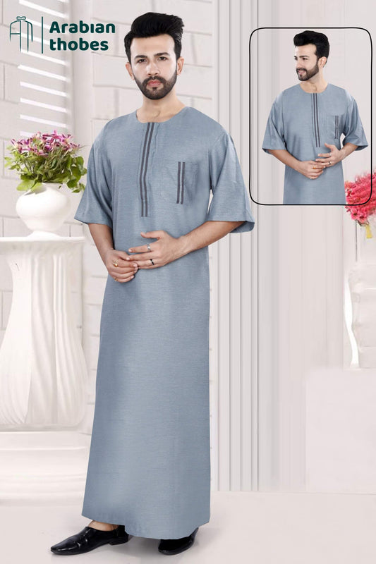 Omani Strip Simple Thobe