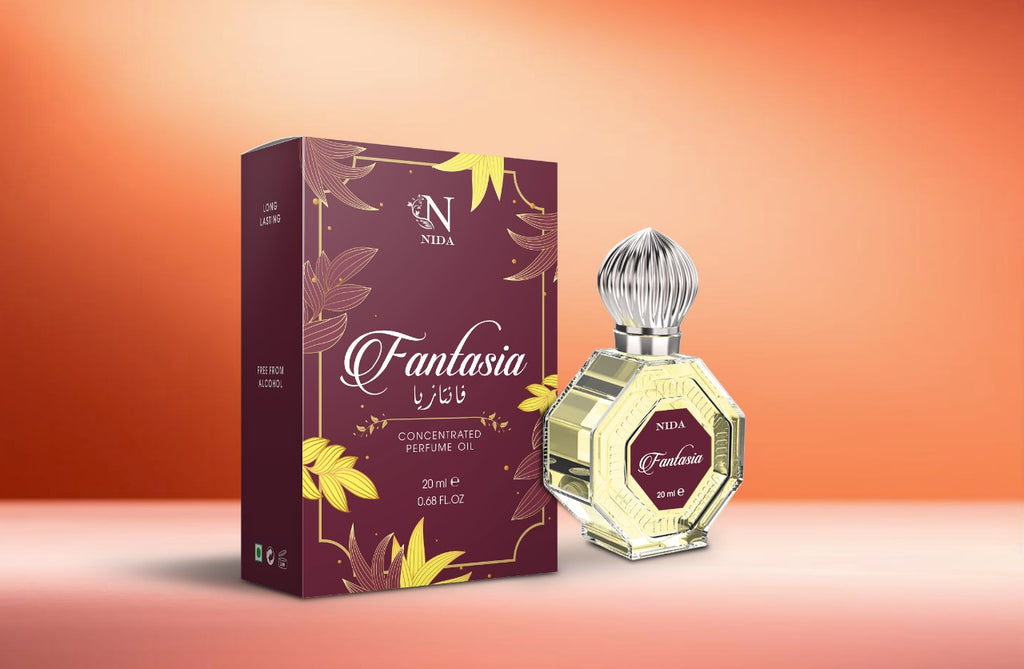 Fantasia Attar Unisex Sweet Fragrance Notes Long-Lasting Non-Alcoholic Roll-On Attar 20ML Pack
