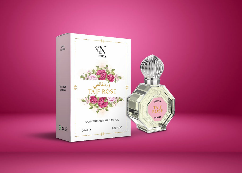 Taif Rose Unisex Arabic Rose Fragrance Notes Long-Lasting Non-Alcoholic Roll-On Attar 20ML