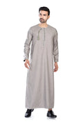 Premium Embroidered Thobe for Men – Saudi Kandura / Jubba / Islamic Kurta
