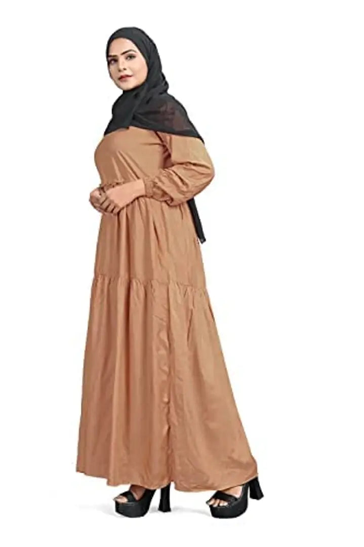 Contemporary Brown Rayon Burqa For Women