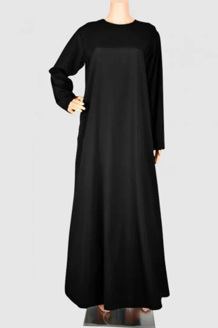 Classic Polyester Blend Solid Abaya With Dupatta