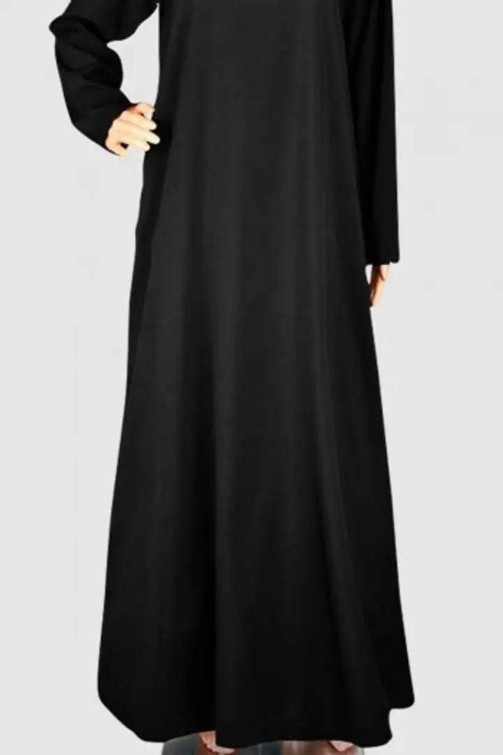 Classic Polyester Blend Solid Abaya With Dupatta