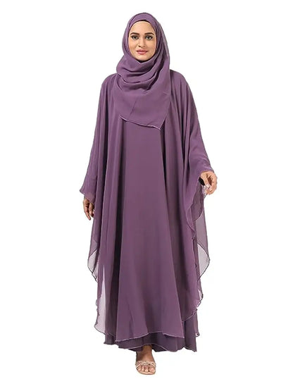 Stylish Fancy Cotton Solid Abaya For Women