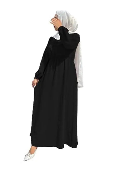 Stylish Fancy Cotton Solid Abaya For Women