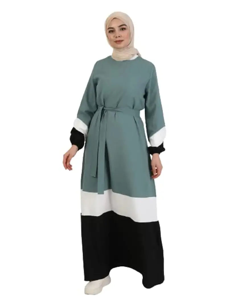 Contemporary Multicoloured Rayon Burqa For Women