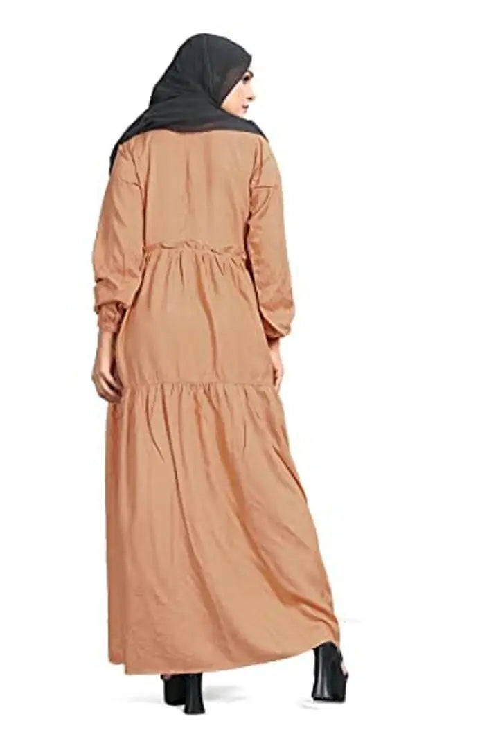 Contemporary Brown Rayon Burqa For Women