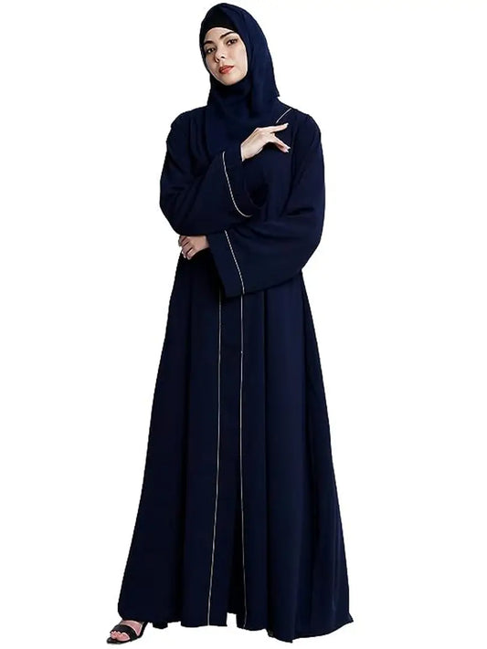 Stylish Fancy Cotton Solid Abaya For Women