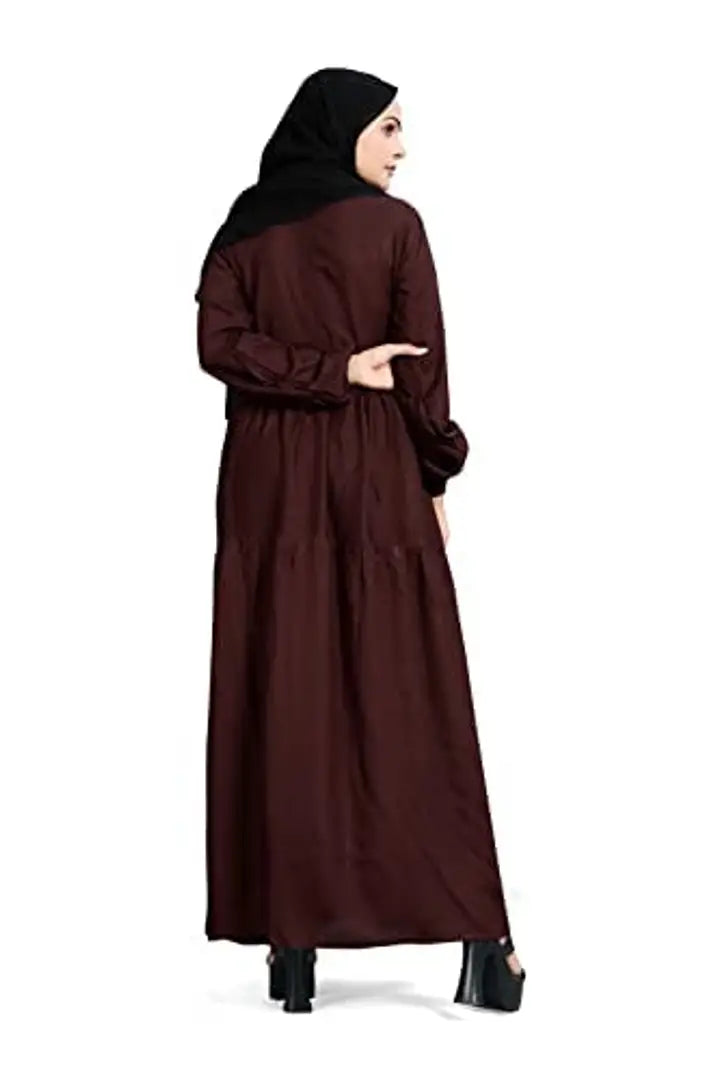 Contemporary Brown Rayon Burqa For Women