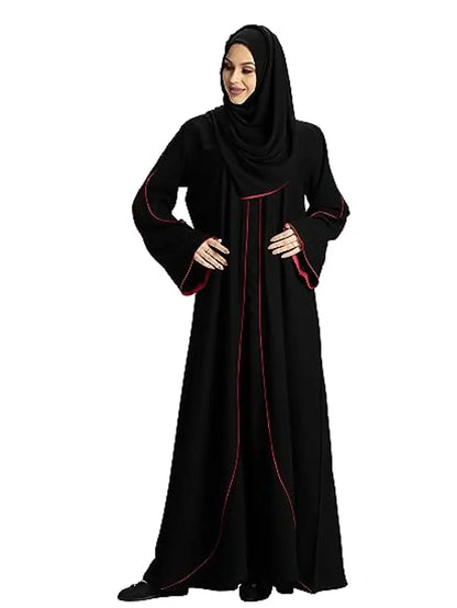 Stylish Fancy Cotton Solid Abaya For Women