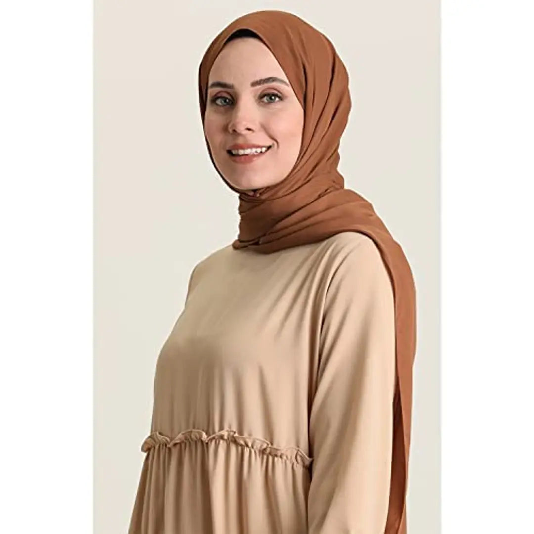 Contemporary Beige Rayon Burqa For Women