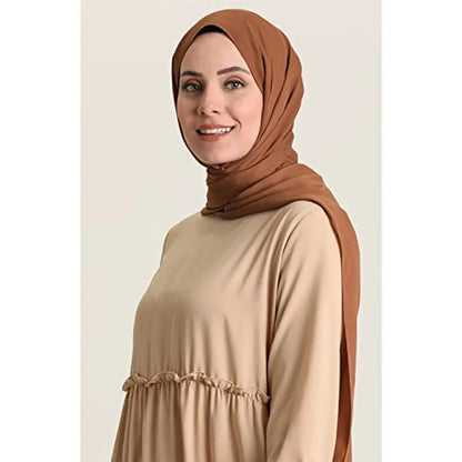 Contemporary Beige Rayon Burqa For Women