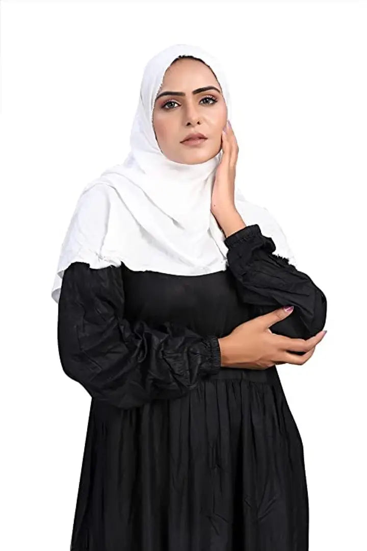 Contemporary Black Rayon Burqa For Women